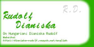 rudolf dianiska business card